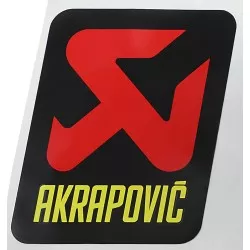 Autocollant sticker Logo Akrapovic vertical 65 mm