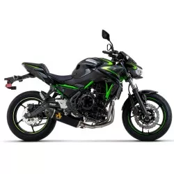 Ligne complète INDY RACE ARROW 71937AKNW aluminium dark (noir) embout Carbone pour Kawasaki Z650 et Ninja 650 2021 et +