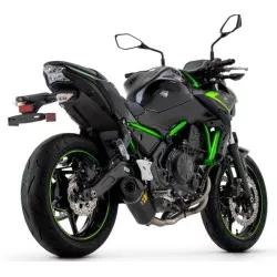 Ligne complète INDY RACE ARROW 71937AKNW aluminium dark (noir) embout Carbone pour Kawasaki Z650 et Ninja 650 2021 et +