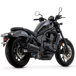 Silencieux REBEL ARROW 74511RBN Inox "Dark" noir embout Alu Dark pour Honda CMX1100 Rebel 2021 et +