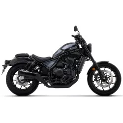 Silencieux REBEL ARROW 74511RBN Inox "Dark" noir embout Alu Dark pour Honda CMX1100 Rebel 2021 et +