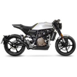 Échappement silencieux Slip-On LeoVince LV-10 inox FULL BLACK pour Husqvarna 701 Vitpilen 2018-2020, Svartpilen 2019-2020