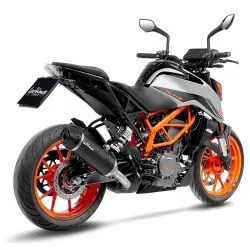 Échappement silencieux Slip-On LeoVince LV ONE EVO Carbone pour KTM Duke 125 et 390 2021 et +