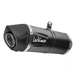 Échappement silencieux Slip-On LeoVince LV ONE EVO BLACK EDITION inox noir pour Aprilia Tuareg 660 2022 et +