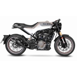 Échappement silencieux Slip-On LeoVince LV-10 inox FULL BLACK pour Husqvarna 125 et 401 Svartpilen / Vitpilen 2020 et +