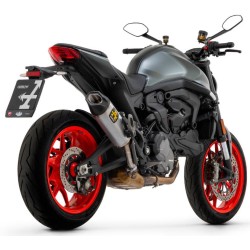 Silencieux INDY RACE ARROW 71939AK aluminium embout carbone pour Ducati Monster / monster + 937 2021 et +