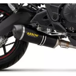 Silencieux RACE-TECH ARROW 71854MK carbone pour Kawasaki Z650, Ninja 650, Versys 650 2017 et +