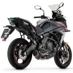 Silencieux RACE-TECH DARK ARROW 71854AKN aluminium noir pour Kawasaki Z650, Ninja 650, Versys 650 2017 et +