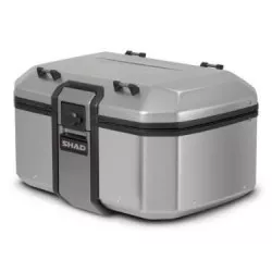 Top Case moto aluminium SHAD TERRA TR55 Aluminium, volume 55 litres, capacité, 2 casques modulables
