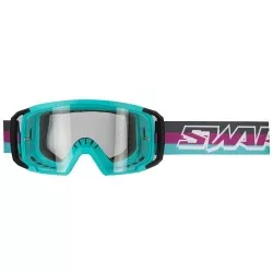 Swaps - Masque Cross SCRUB V2 - NOIR / VIOLET / BLEU ECRAN TRANSPARENT