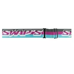 Swaps - Masque Cross SCRUB V2 - NOIR / VIOLET / BLEU ECRAN TRANSPARENT