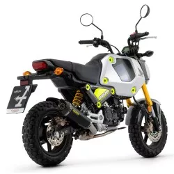 Silencieux X-KONE ARROW 52511XKN Nichrom Inox "Dark" embout carbone pour Honda MSX125 GROM 2021 et +