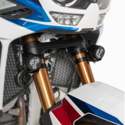 Pattes de fixation Barracuda pour phares additionnels sur Yamaha Ténéré 700 2019 et +, Honda Africa Twin 2020 et +