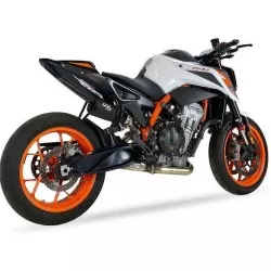 Échappement court IXIL RB XTREM BLACK Inox pour KTM Duke 790 2018-2020, Duke 890 R 2020 et +