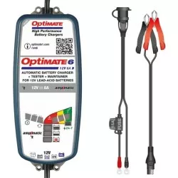 Chargeur de batterie moto Tecmate Optimate 6 TM360