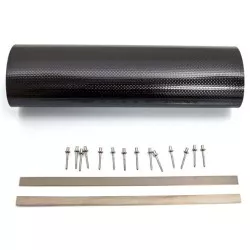 Kit d’enveloppe de rechange Carbone P-RKS62CD40 pour silencieux Akrapovic