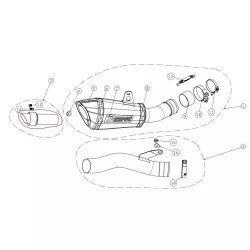 DB Killer V-TUV109/1 pour silencieux Akrapovic
