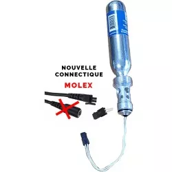 E-Cartouches CO2 avec prise MOLEX pour gilet Airbag électronique HELITE V2