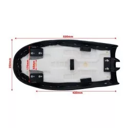 Selle Classic universelle Barracuda pour Café Racer et Scrambler