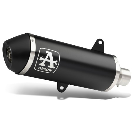 Silencieux URBAN ARROW 53526ANN Aluminium Dark, avec embout inox Noir, pour Yamaha XMAX 125 2018-2020