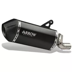 Silencieux SONORA ARROW 72507SKN Titanium "Dark" noir embout carbone pour Harley Davidson1250 Pan America 2020 et +