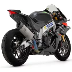 Silencieux PISTA ARROW 71001PT Titane embout Carbone raccord Titane pour Aprilia RSV4 1100 Factory 2019-2020