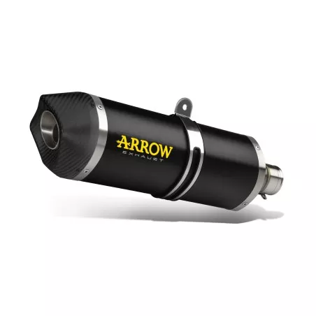 Silencieux RACE-TECH ARROW 72624AKN Dark aluminium noir embout Carbone pour KTM 690 SMC R et 690 Enduro R 2019 et +
