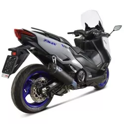 Ligne complète Termignoni Black Edition, finition Titane noir pour Yamaha TMax 560 / Tech Max 20 et +