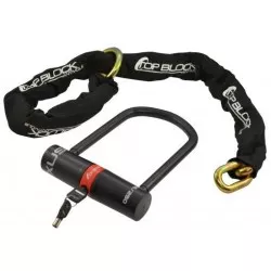 Antivol moto en U avec chaine TOP BLOCK NEXUS 146/180 pour BMW CE-04