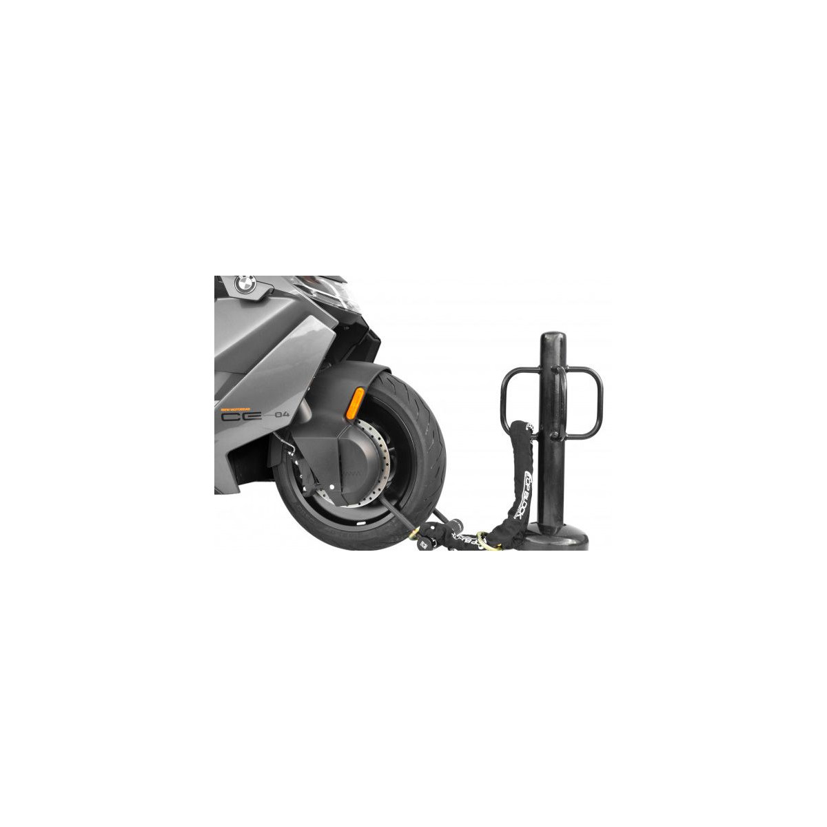 Antivol moto en U avec chaine TOP BLOCK NEXUS 146/180 pour BMW CE04 ...