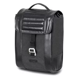 Sacoche cavalière SHAD SR38 BLACK, volume 10 Litres, ligne SR Café Racer
