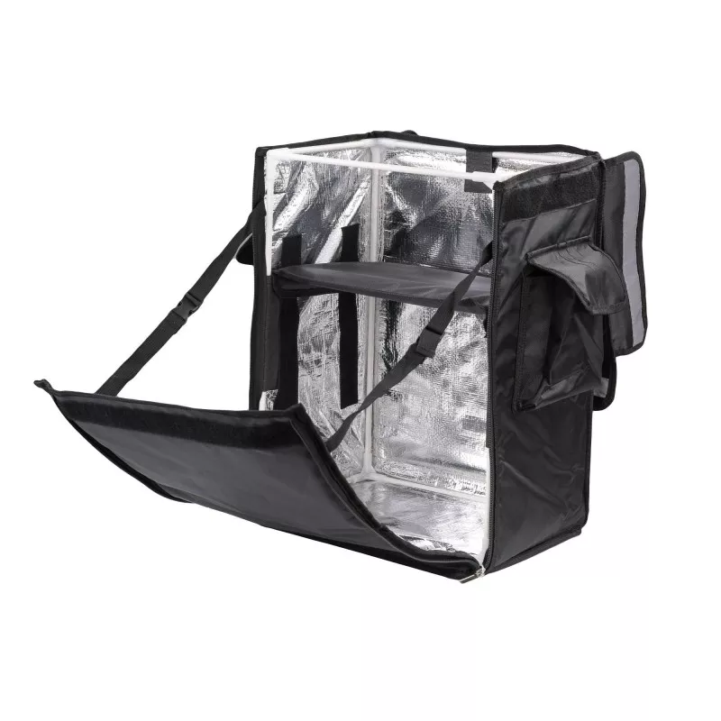 Sac À Dos Isotherme 45 X 35 X 33 Cm Noir Pour La Livraison Des Commandes De  Nourriture En Moto Et Vélo