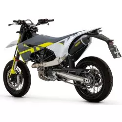 Silencieux RACE-TECH ARROW 72623AKN Aluminium "Dark" avec embout Carbone pour Husqvarna 701 Enduro / Supermoto 2017 et +