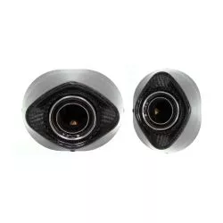 Silencieux INDY RACE ARROW 71950AKN aluminium dark (noir) embout Carbone pour Kawasaki Ninja 400 2023 et +