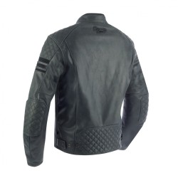 Blouson moto cuir SEGURA TRACK Gris-Noir