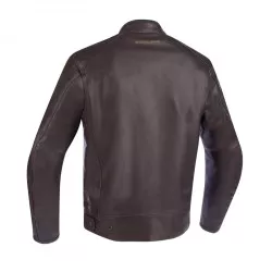 Blouson moto cuir SEGURA DEVON Marron-Kaki