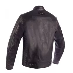 Blouson moto cuir SEGURA RIVERTON Noir-Gris