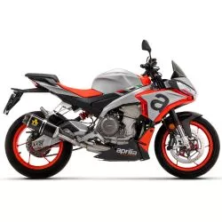Silencieux INDY RACE ARROW 71929AKN Aluminium Dark embout carbone pour Aprilia RS660 2020 et + (compatible aussi Tuono 660)