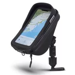Support Smartphone imperméable SHAD X0SG76M, avec poche de rangement, 6,6" (180 x 90mm) RÉTROVISEUR
