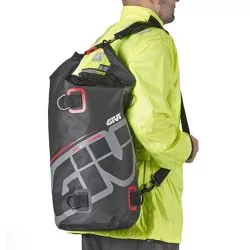 Sac rouleau étanche, gris et rouge EA114GR GIVI, volume 30 litres
