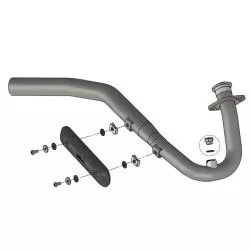 Tube collecteur racing 80031 pour échappement LeoVince et origine sur Beta RR 4T 125 LC / RR Motard 4T 125 LC 2021 et +