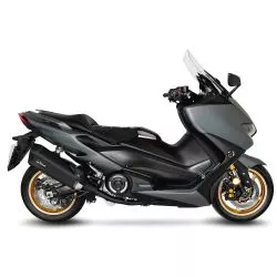 Échappement LeoVince LV-12 FULL BLACK EDITION inox noir pour Yamaha TMAX 560 / Tech Max 2020 et +