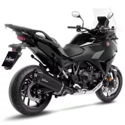 Échappement silencieux Slip-On LeoVince LV-12 BLACK EDITION inox noir pour Honda NT1100 2022 et +