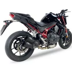 Silencieux double IXIL Slip-On Inox laqué noir pour Honda CB750 Hornet 2023 et +