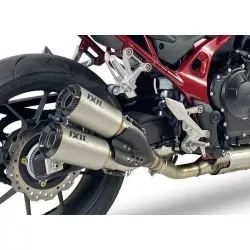 Silencieux double IXIL Slip-On Inox look titane pour Honda CB750 Hornet 2023 et +