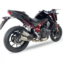 Silencieux double IXIL Slip-On Inox look titane pour Honda CB750 Hornet 2023 et +