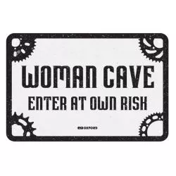 Plaque métallique "Woman cave" OXFORD pour votre garage, atelier ou votre maison
