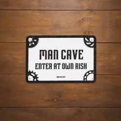 Plaque métallique "it comes with the bike" OXFORD pour votre garage, atelier ou votre maison