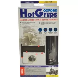 Hotgrips poignées chauffantes premium Scooter OXFORD avec interrupteur