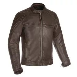 Blouson moto cuir OXFORD Route 73 2.0 couleur marron